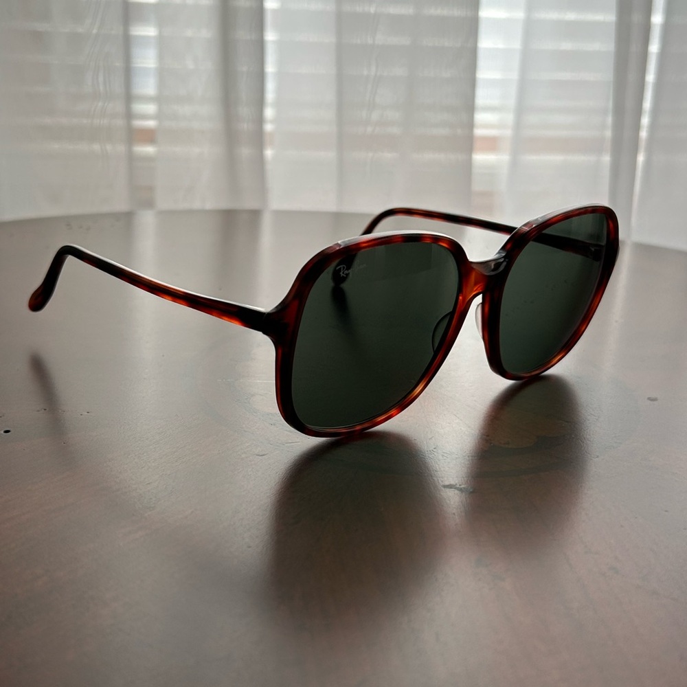 Ray-Ban Women's Tortoiseshell Green Lens Sunglasses - Picture 8 of 12